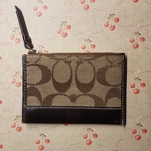 Signature Coach Coin Purse Brown